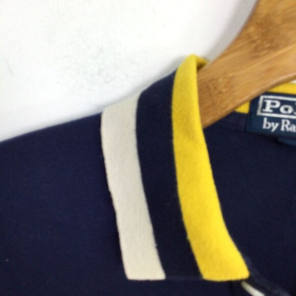 Polo By Ralph Lauren Men's Vintage Polo Shirt Slim Fit Big Pony Mesh Size M - Picture 6 of 15